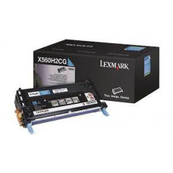 Lexmark X560H2CG Cyan High Yield Original Toner Cartridge (10000 Pages) for Lexmark X560, X560de, X560dn, X560n